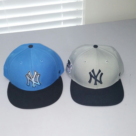 Two 47 Brand NY YANKEES adjustable snapback hats - Picture 1 of 1